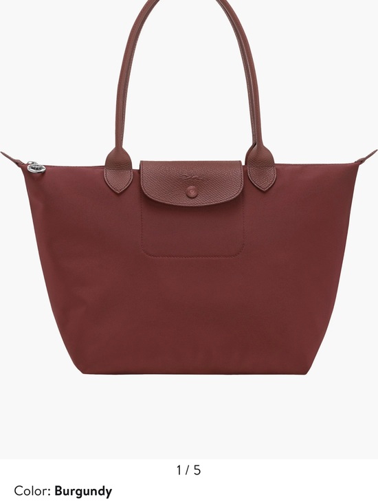 Longchamp Handbags - Longchamp Burgundy Tote Bag